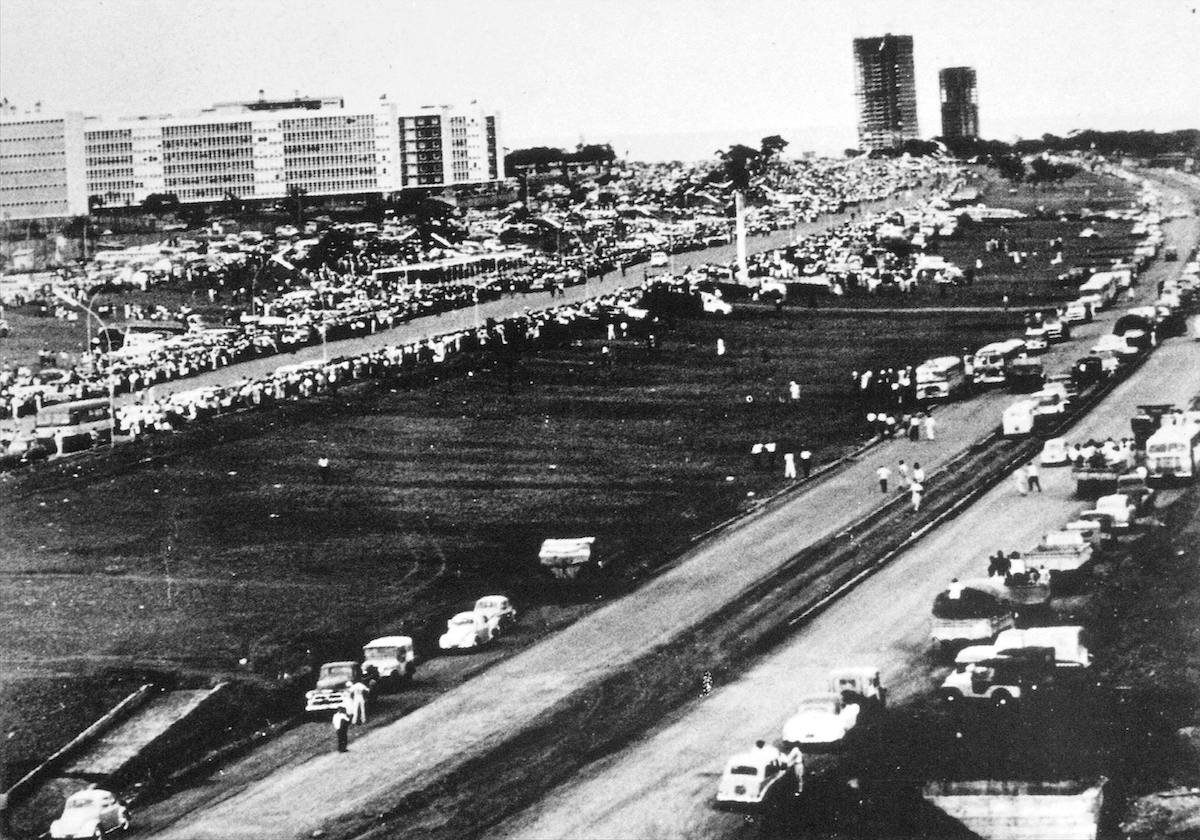 Lucio Costa: Competition sketch for the Esplanada dos Minsterios, Brasília 1956