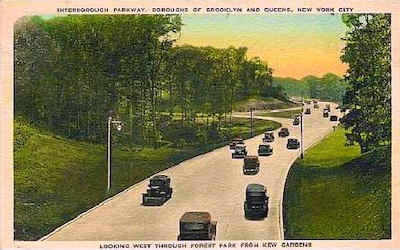 Interborough Parkway, New York City postcard after 1933