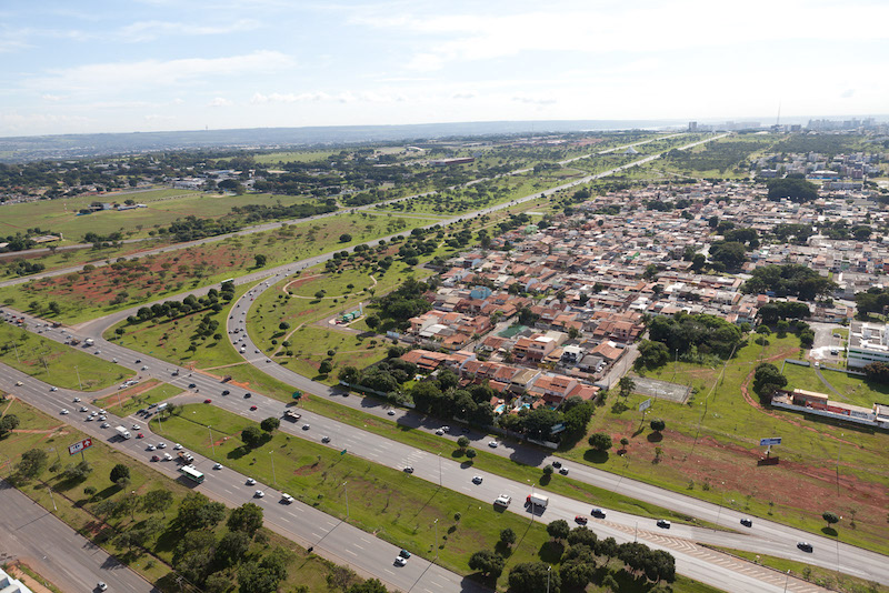Aerial View of the Eixo Monumental, Distrito Federal, 2011