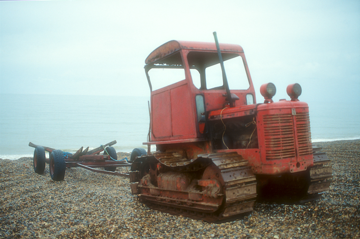 Tractor, Blakeney, Norfolk (winter) photo © Thomas Deckker 1990
