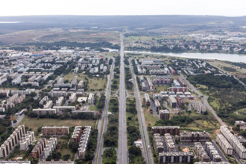 Aerial View of Brasília, Distrito Federal, 2013